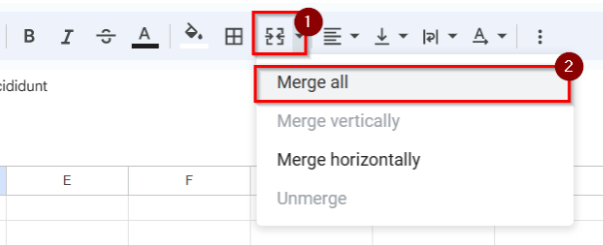 Hướng dẫn cách làm chữ vừa với ô trong Google Sheets