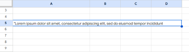 Hướng dẫn cách làm chữ vừa với ô trong Google Sheets