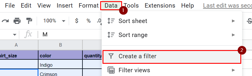 Cách sắp xếp và lọc dữ liệu trong Google Sheets