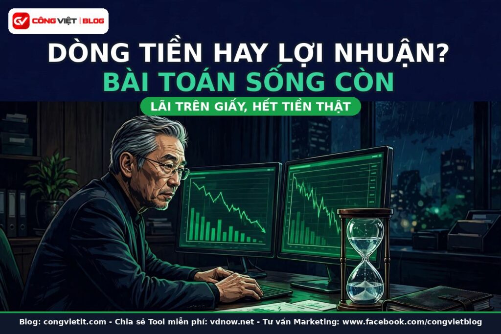 Tư Duy Dòng Tiền Hay Lợi Nhuận: Bài Toán Sống Còn Của Chủ Doanh Nghiệp