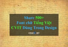 Chia sẻ 500+ Font chữ Tiếng Việt mà CongVietIT dùng trong Design Chia Sẻ 500+ Font chữ Tiếng Việt mà CongVietIT dùng trong Design