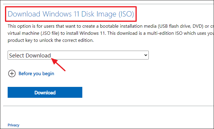 Hướng dẫn tải file ISO Windows 11 chính thức từ Microsoft