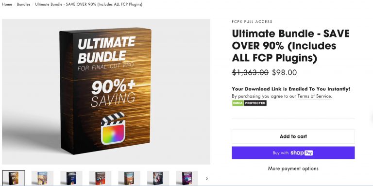 Ultimate Bundle - SAVE OVER 90% (Includes ALL FCP Plugins)