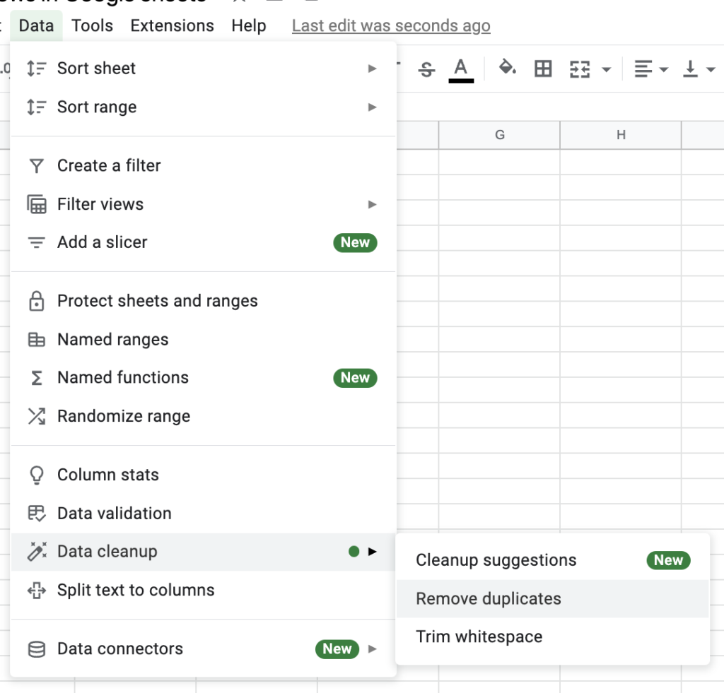 Hướng dẫn Gộp dữ liệu Trùng Lặp trong Google Sheets