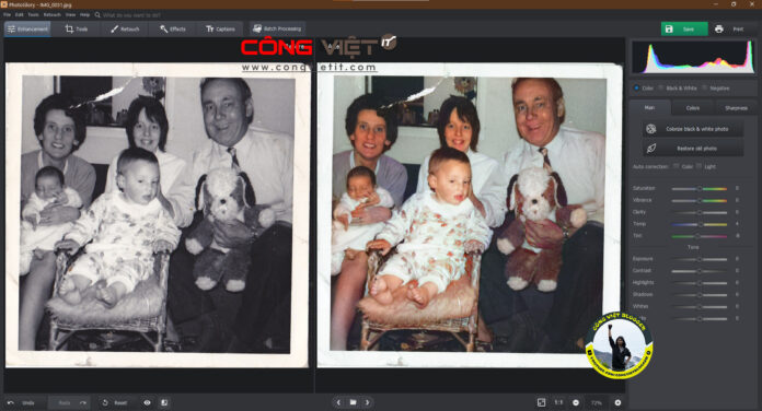 Photoglory - Phần mềm khôi phục ảnh cũ chuyên nghiệp-congvietit Photoglory - Phần mềm khôi phục ảnh cũ chuyên nghiệp-congvietit