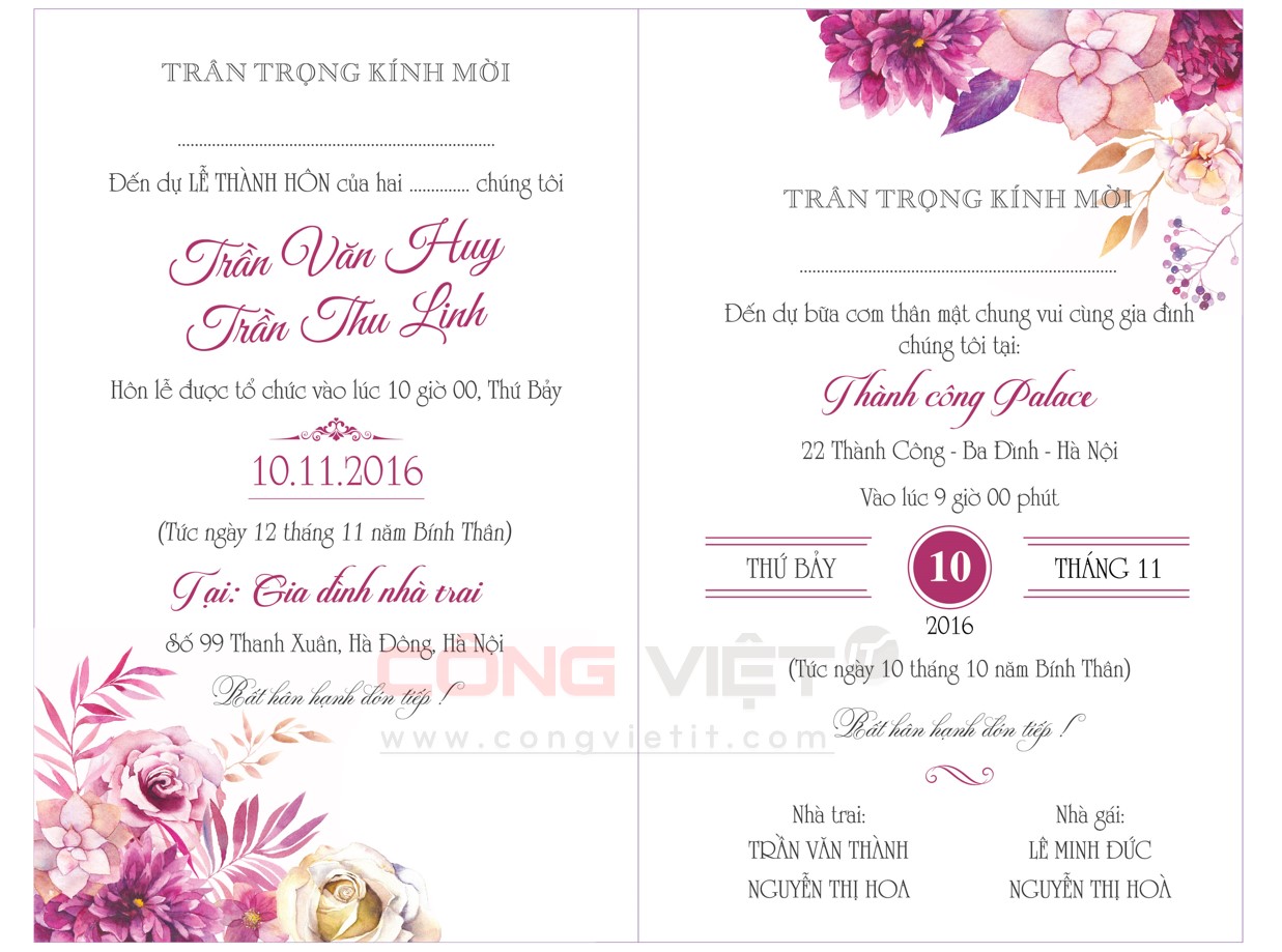 Gửi tặng anh chị em TVC mẫu thiệp cưới thời Facebook do Trịnh Quý tự thiết  kế cho mình