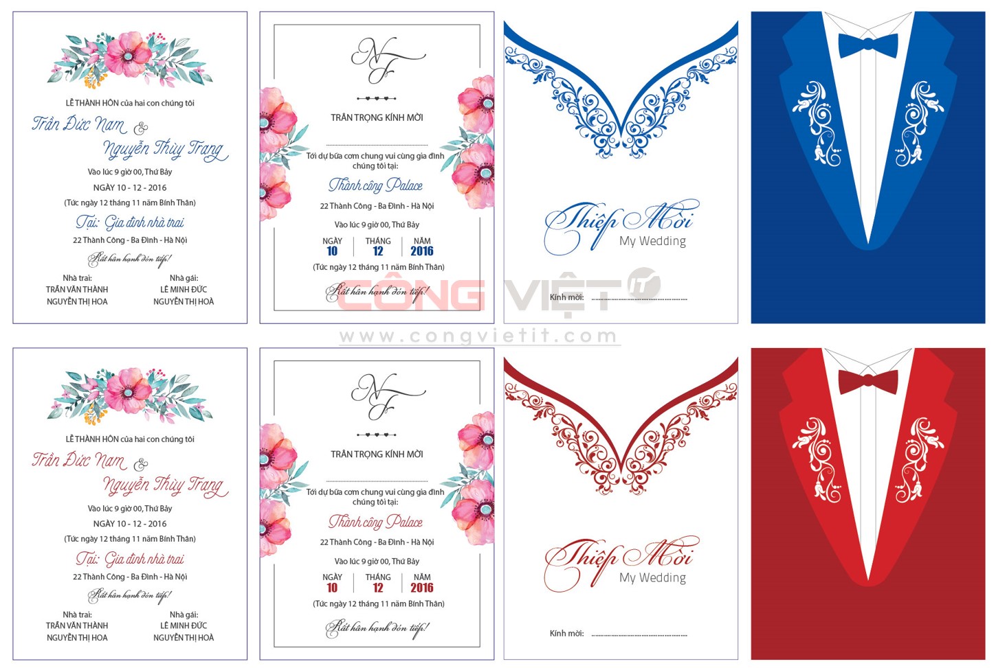 [Share] File mẫu thiệp cưới độc đáo thiết kế bằng Illustrator-congvietit.com