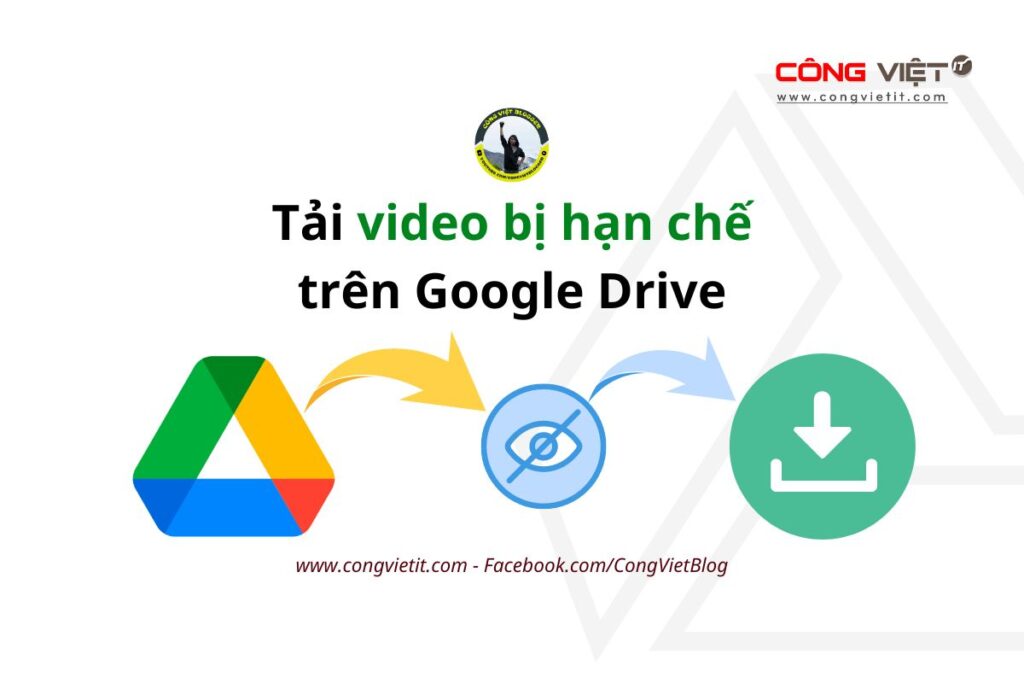 Làm cách nào tải video bị hạn chế trên Google Drive?