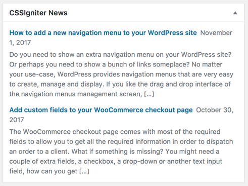 Hướng dẫn tạo Widget Dashboard WordPress chi tiết-congvietitcom