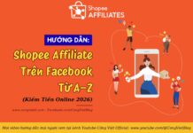 Hướng Dẫn Shopee Affiliate Trên Facebook Từ A–Z (Kiếm Tiền Online 2026)