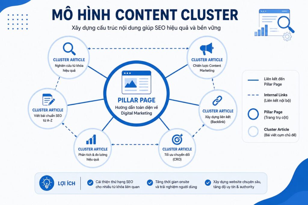 Content Cluster trong Semantic SEO