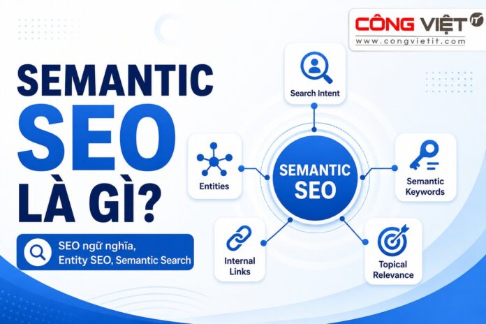 Semantic SEO là gì Cách xây dựng nội dung theo ngữ nghĩa thay vì chỉ SEO từ khóa Semantic SEO là gì? Cách xây dựng nội dung theo ngữ nghĩa thay vì chỉ SEO từ khóa